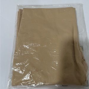 Body Illusions Shaper Leggings Size L/G Tan Nylon/Spandex Cuffed Hem NEW